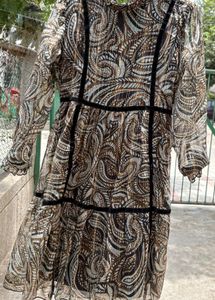 Chic Paisley Print Tiered Dress