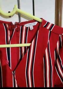 Retro Beauty Cover Story Striped Jumpsuit