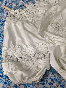 Chic White Off-Shoulder Lace Top
