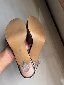 Chic Clear Strap Transparent Heels