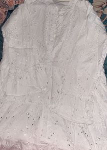 White Chikankari Kurti