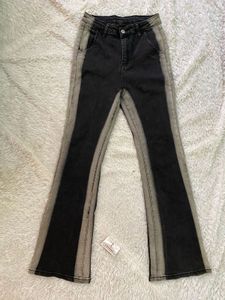 Flare Jeans with Contrast Panels