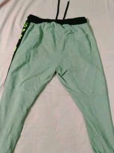 Light Green Joggers with "Sprint Mode" Graphic