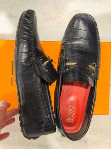 Rosso Brunello Black Loafers