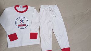 Kidzee White &amp; Red Pyjama Set