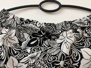Black and white printed Pants