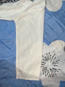 Embroidered White top