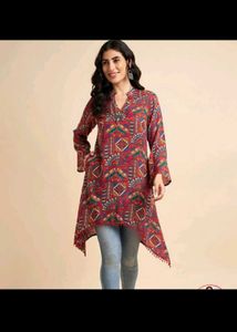 Vibrant Bohemian Print Kurta from Myntra