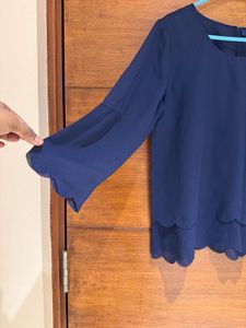 Elegant Navy Blue Top