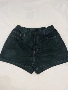 Black Corduroy Shorts