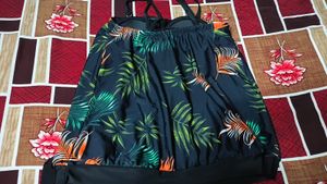 Tropical Print Bikini Top