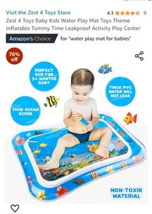 Kids Water Play Toy Mat With