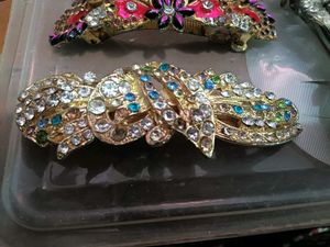 Assorted Rhinestone Hair Clips (Set of 6)