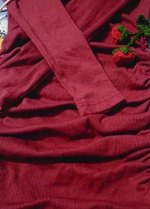 Ruched Long Sleeve Bodycon Dress