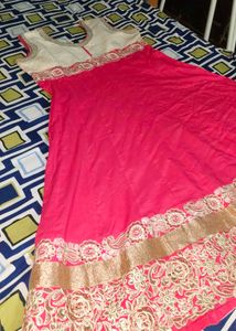 sleeveless frock style kurti