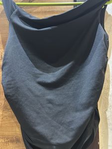 Chic Black asymmetrical -Shoulder