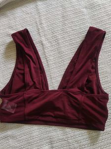 Stylish Maroon Bikini Top