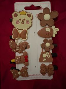 Cute Hair Clip Set (10 Pieces)