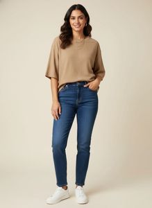 Comfortable Tan Waffle Knit Top
