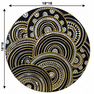 Decorative Round Wall lippan art