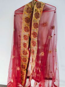 cotton silk with net Suit...