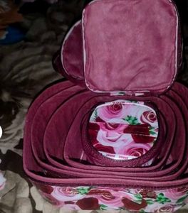 Floral Makeup Organizer Set