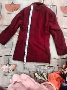 Chic Burgundy Blazer Jacket