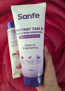 Sanfe Instant Tan &amp; Dead Skin Removal Set