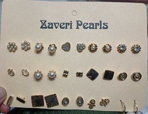 Zaveri Pearls Earring Set