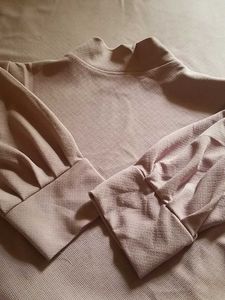 Elegant Lavender Mock Neck Dress