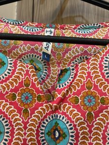 Co-ord Set - Printed Palazzos With Short Kurta