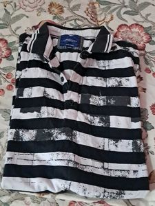 ARMANI Exchange New York Striped Polo Shirt