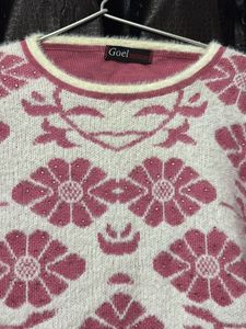 Floral Knit Sweater
