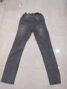 Stylish Gray Denim Jeans