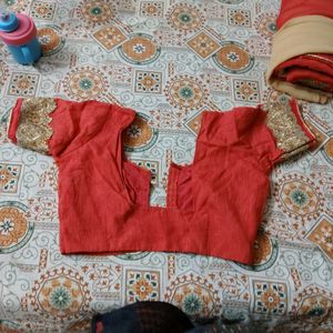 Beautiful Red Embroidered Blouse