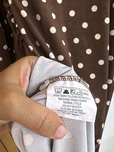 💌sale💌Brown Polka Dot Maxi Dress