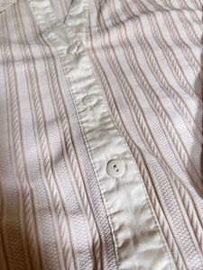 Chic Striped Collared Tunic Top