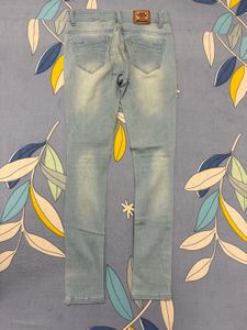Light Wash Distressed Jeans