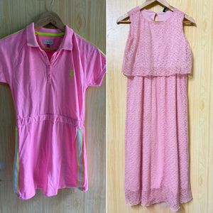 Combo of Cute Pink Dresses