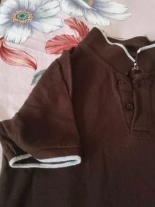 Boy's Brown Polo T-Shirt