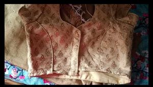 Elegant Golden Saree with blouse