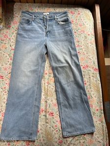 Light Wash Wide Leg Jeans