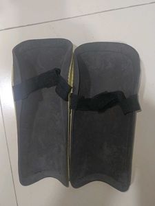Yellow Shin Guards for football players