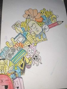 Unique Doodle Art Print