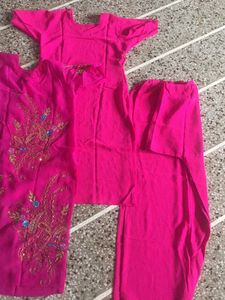Y2k Pink Kurta Set🌷