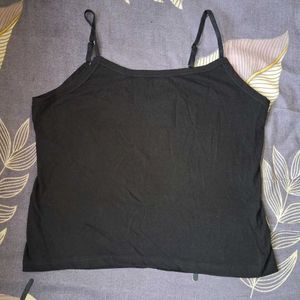 Black Spaghetti Strap Camisole Top