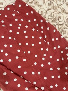 Chic Polka Dot Midi Skirt