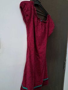 Burgundy Boho Mini Dress