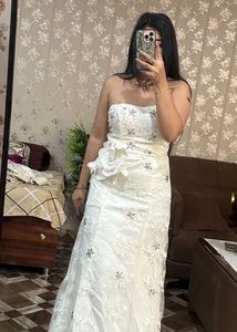 Elegant White Bridal Gown❤️🎀🧚🏻‍♀️