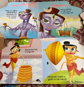 Set of 4 hardbound cut out books (3-5 year olds)